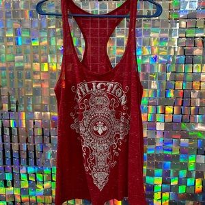 Affliction Razorback tank top